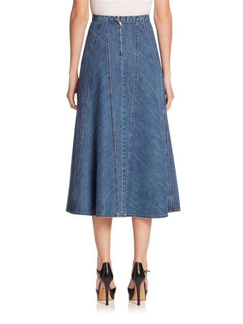 michael kors jean skirt